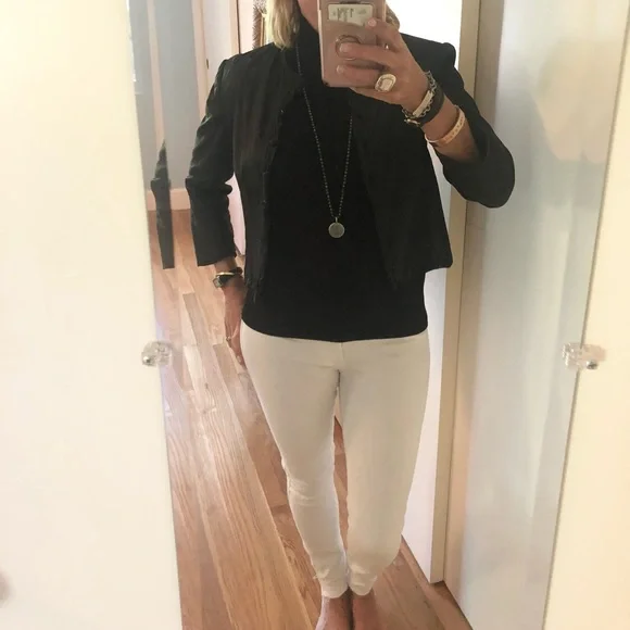 Ellen Tracy Downtown Glam Black Mock Turtleneck - Picture 5 of 9